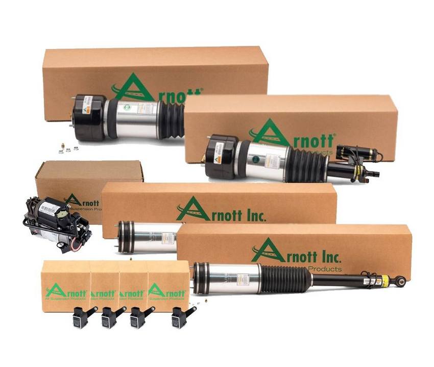 Mercedes Suspension Strut Assembly Kit - Front and Rear (with Airmatic) 4F0616013 - Arnott 4003865KIT